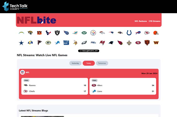 Best Free NFL Streaming Sites - NFL Bites